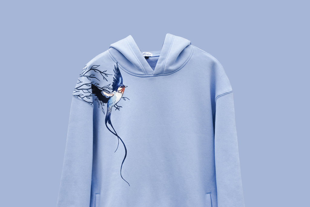 Birds-Dancing Swallows hoodie